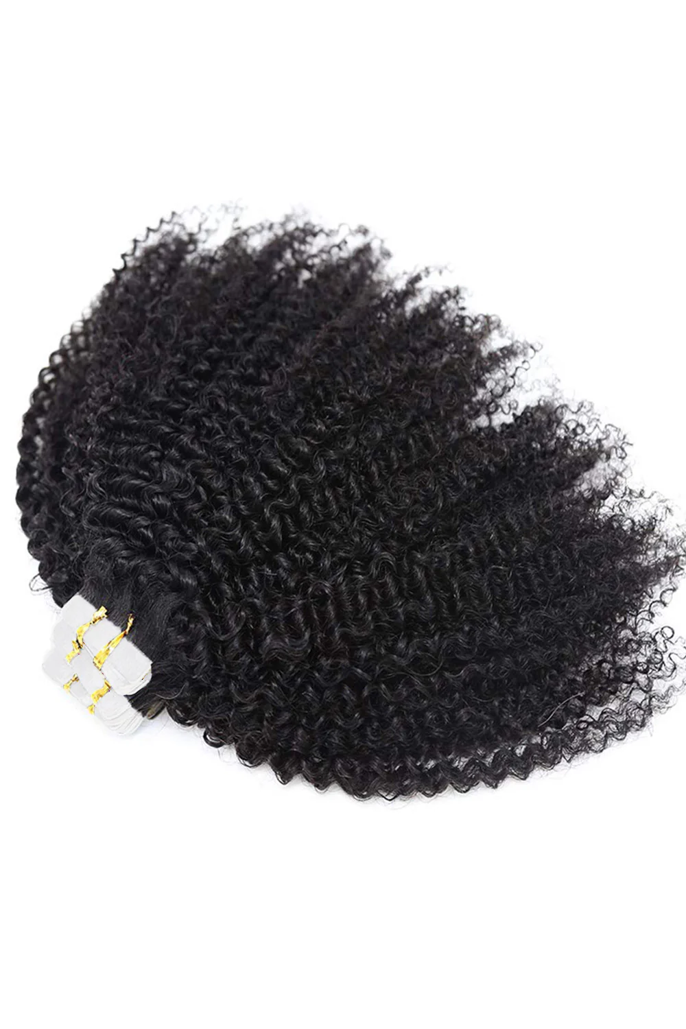Kinky Curly Tape In Hair Extensions Human Hair For African American - Image 3