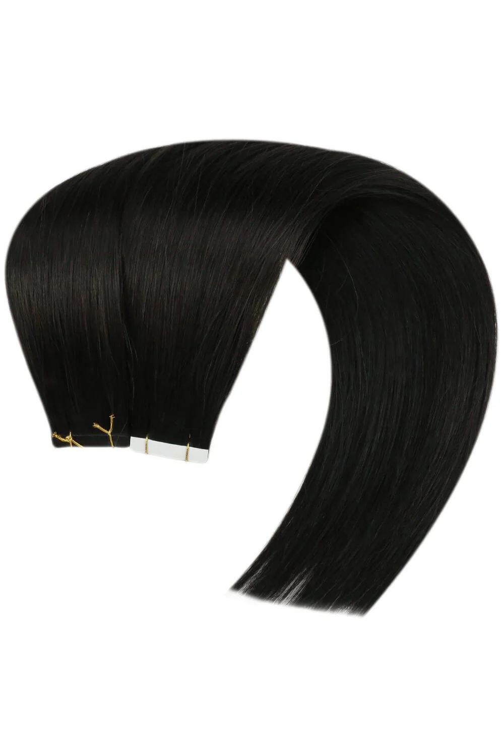 Straight Tape in Hair Extensions for Black Hair Seamless Invisible - Image 4