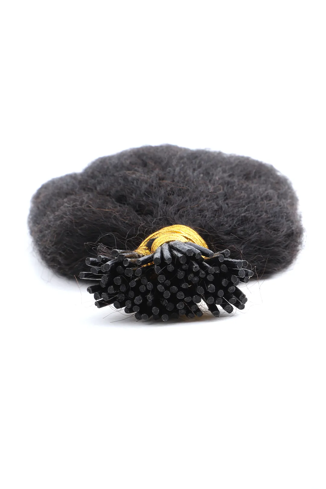 Ygwigs I Tip Black Hair Kinky Curly Remy Human Hair Extensions - Image 2