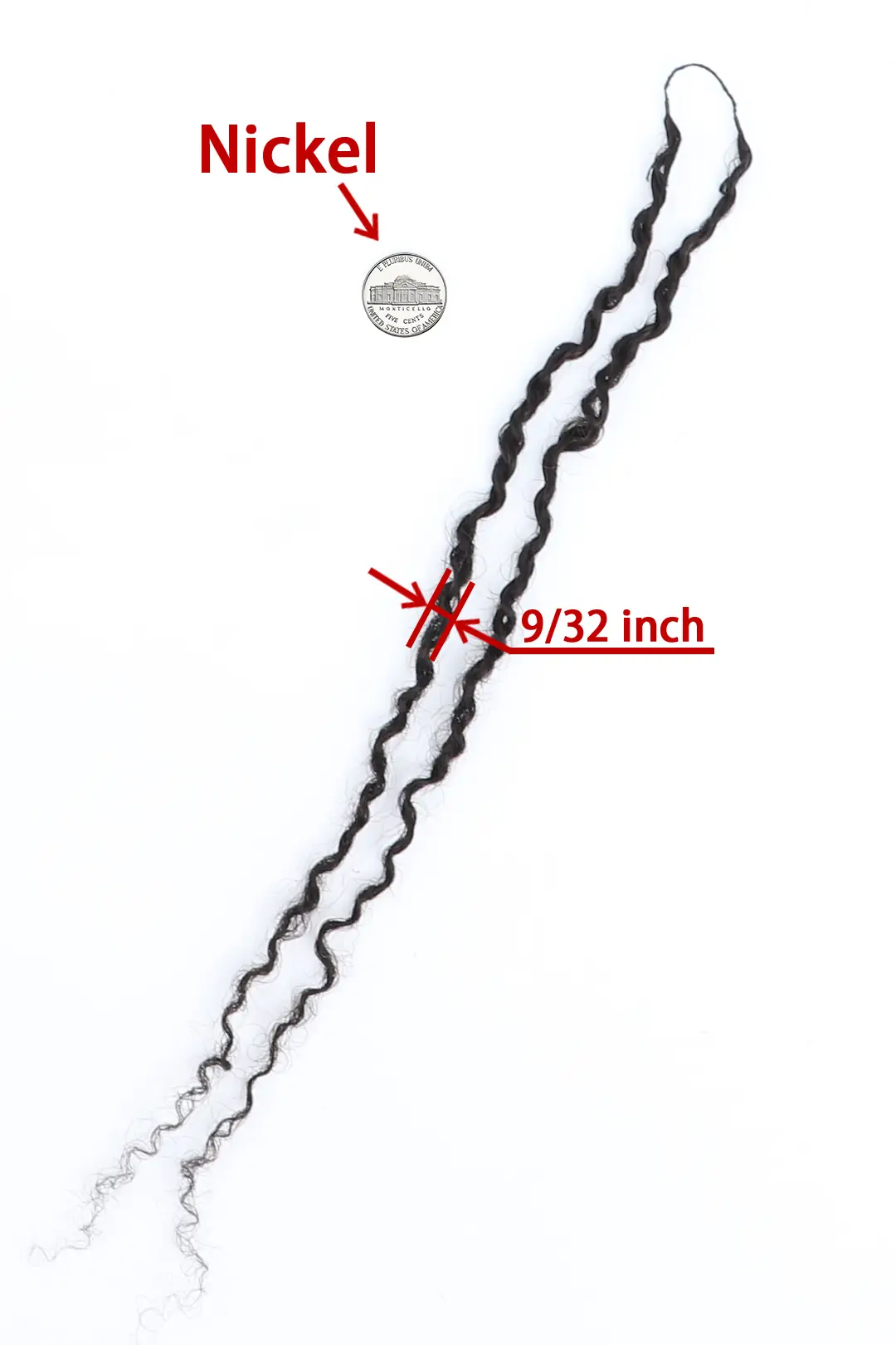 Double Drawn Twist Braided Feather Crochet Miracle Knots Human Hair Extension - Image 4