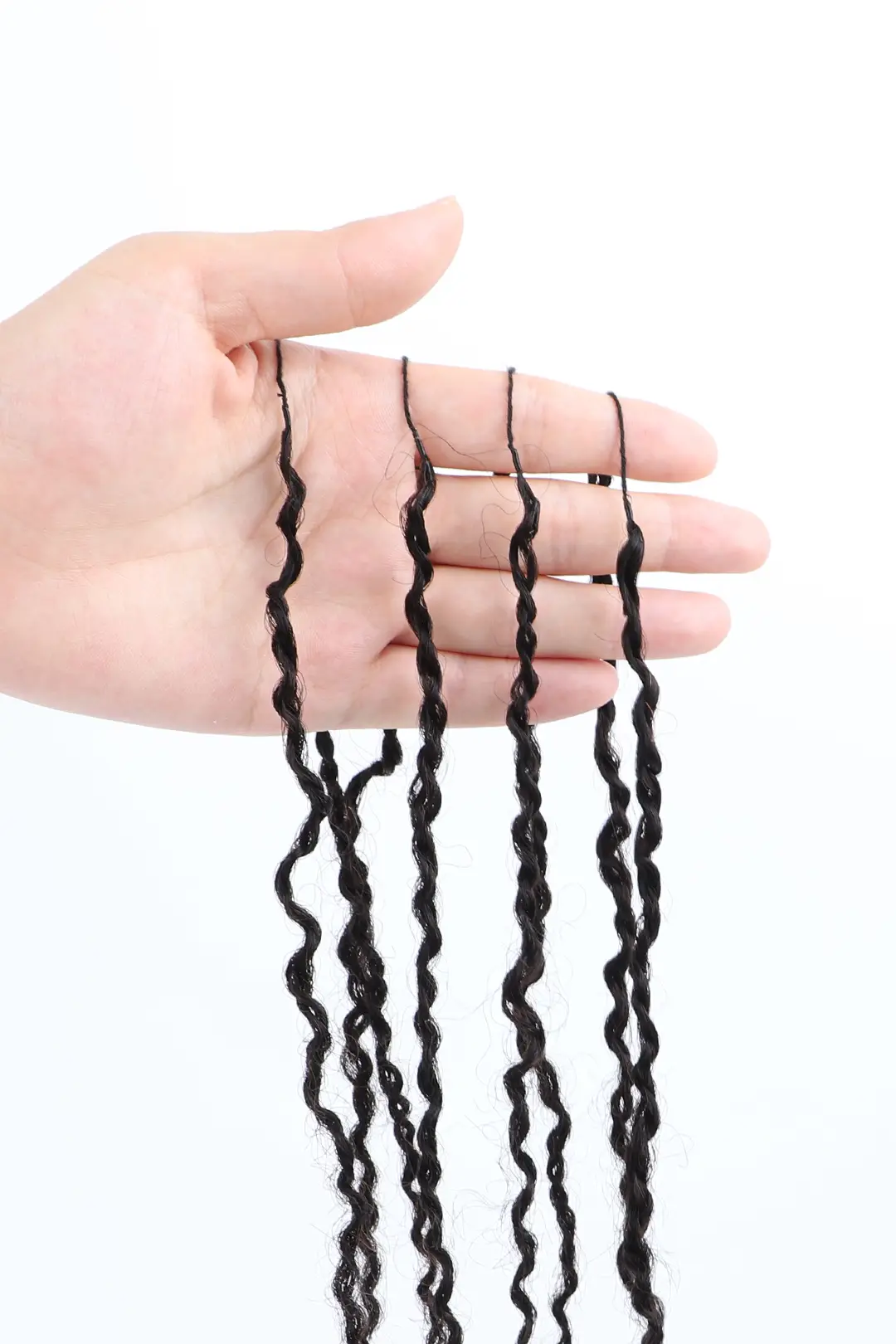Double Drawn Twist Braided Feather Crochet Miracle Knots Human Hair Extension - Image 9