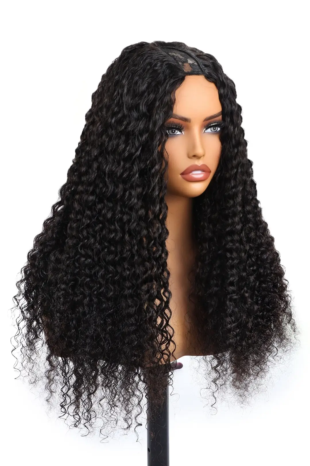 U Part Wig Deep Curly Human Hair Beginner Friendly - Image 2