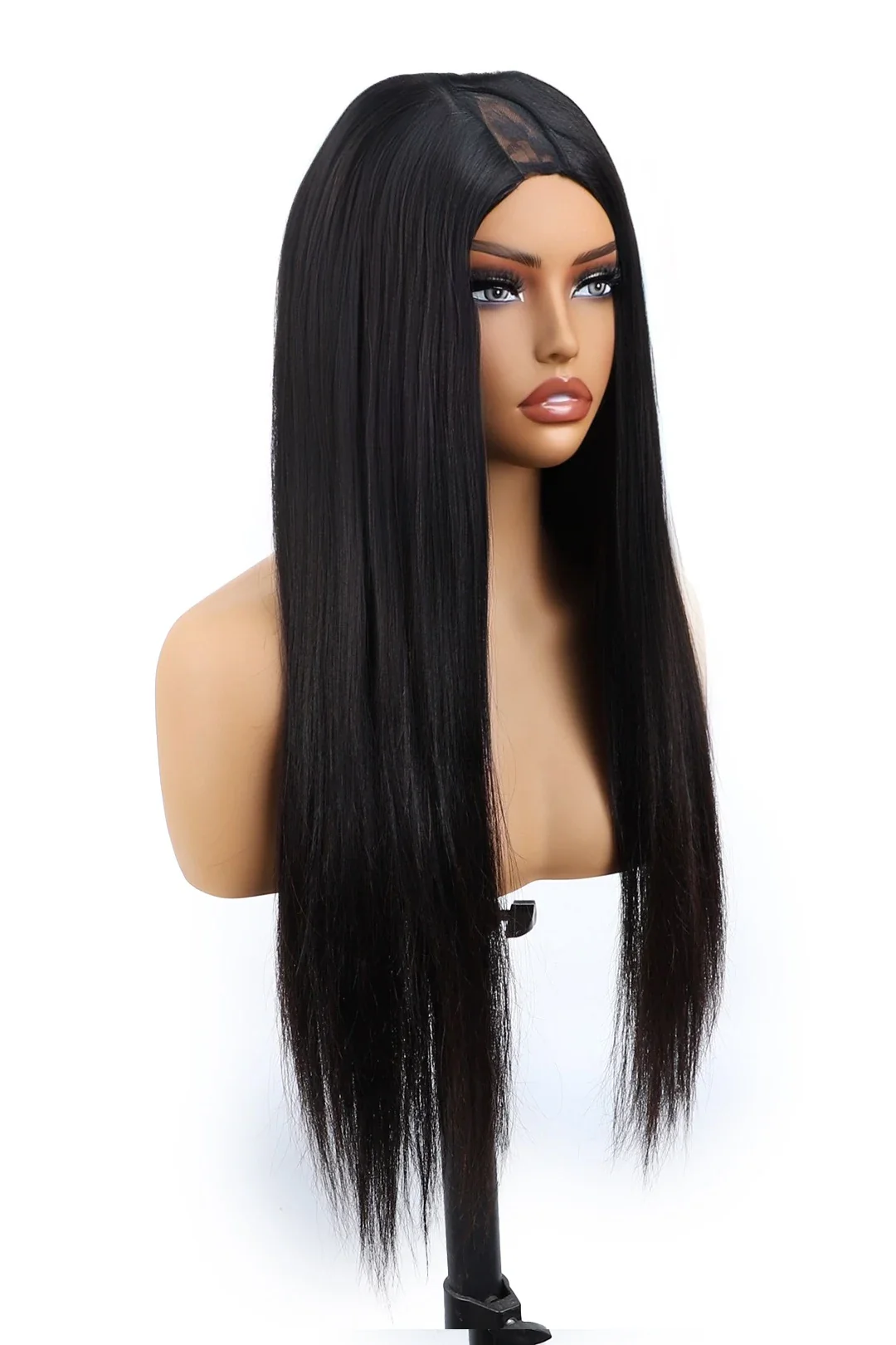 U Part Wig Straight Human Hair Beginner Friendly - Image 3