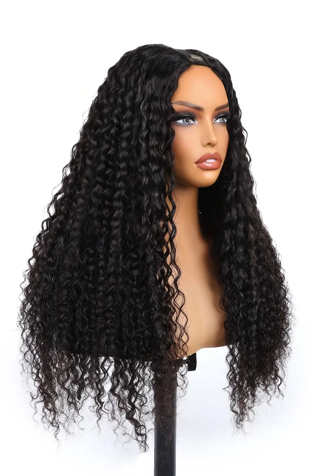 U Part Wig Water Wave Human Hair Beginner Friendly - Image 2