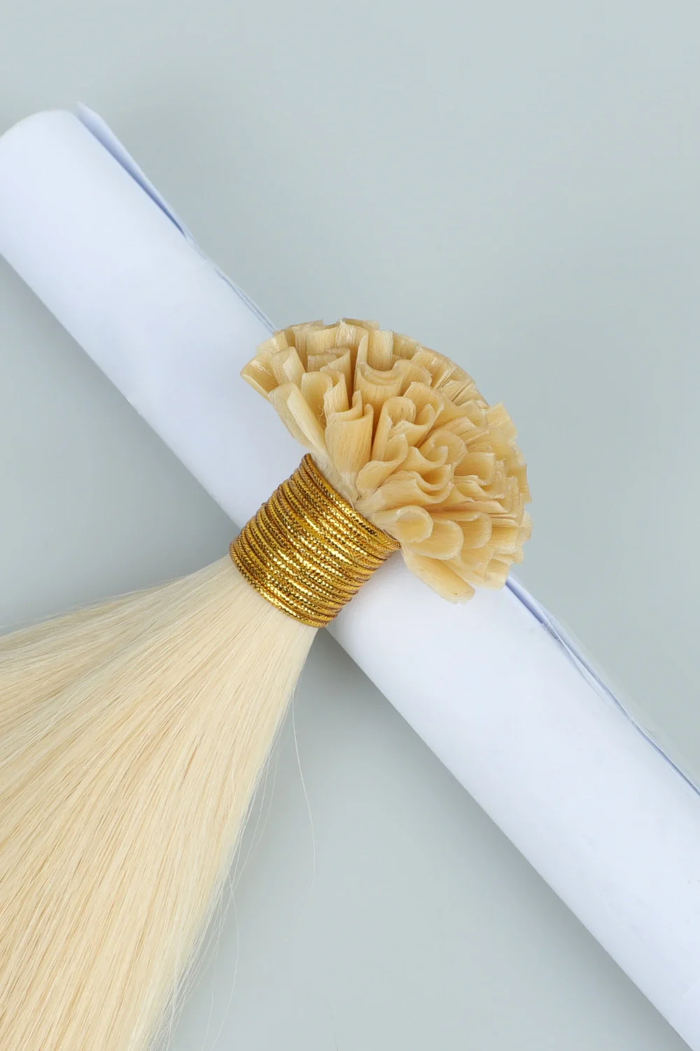 Pre-Bonded Hair Extensions | U-Tip | Blonde 613# Hair - Image 3
