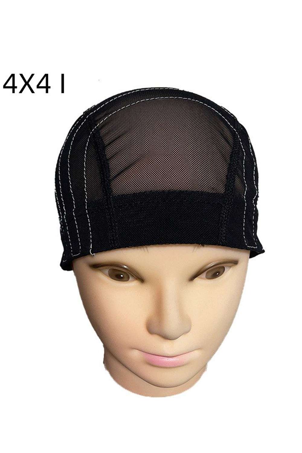 Elastic White Wire Wig Cap Mesh Dome Wig Cap with Guideline Map for  Making Your Own Wig - Image 2