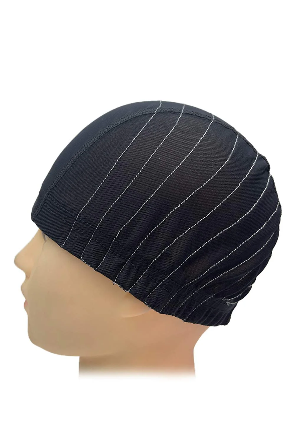 Elastic White Wire Wig Cap Mesh Dome Wig Cap with Guideline Map for  Making Your Own Wig - Image 6