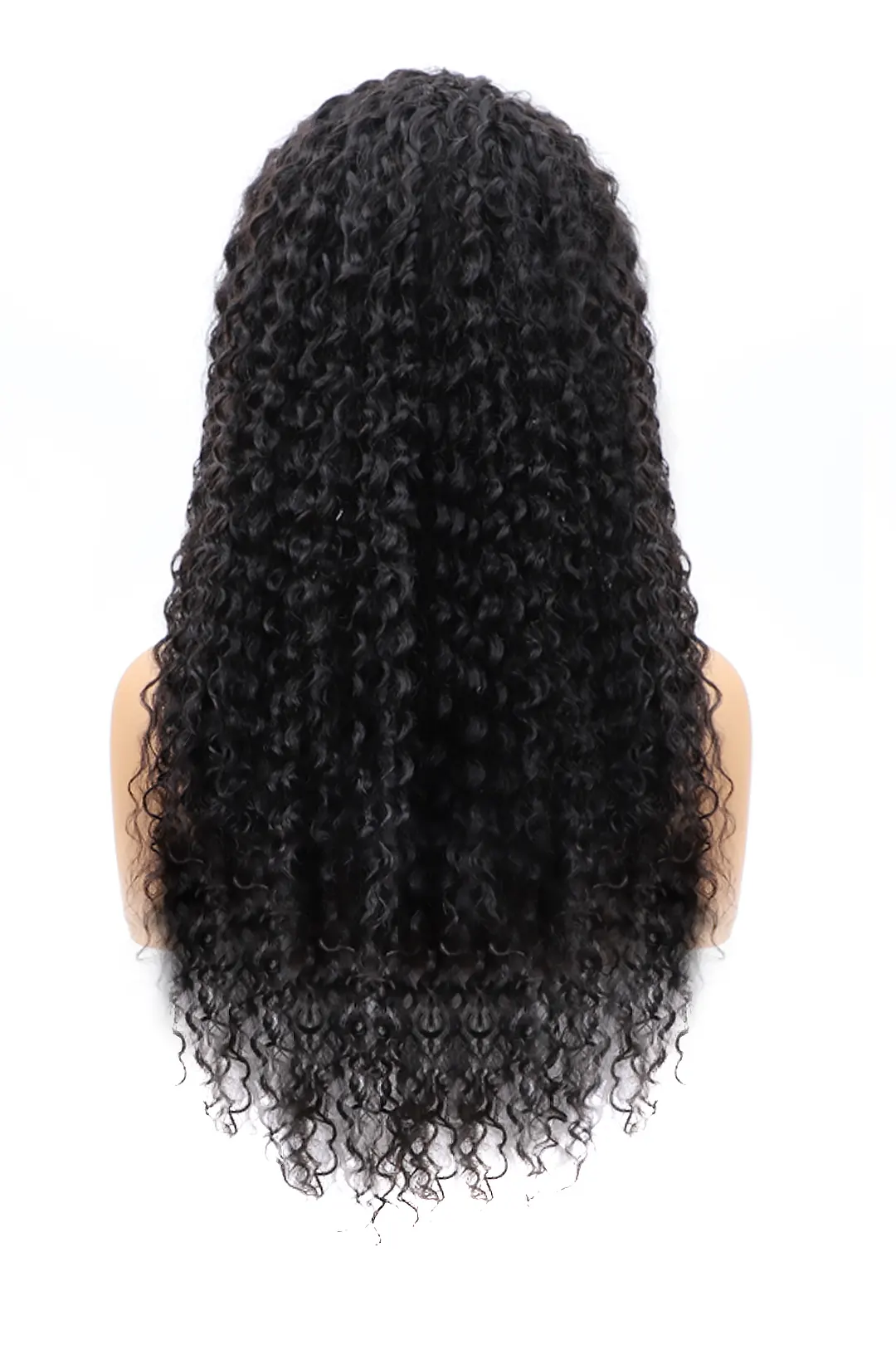 Water Wave Half Wig Flexible Fit Drawstring Human Hair Seamless Wig - Image 3