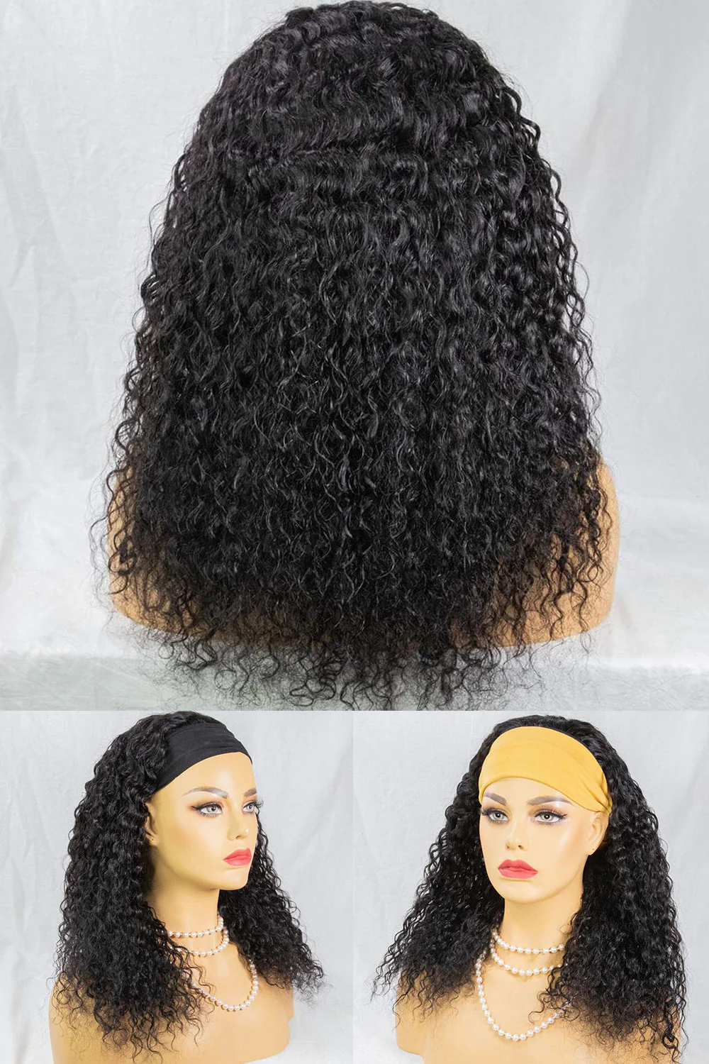 Water Wave Human Hair Headband Wig Styles HBW18 - Image 6