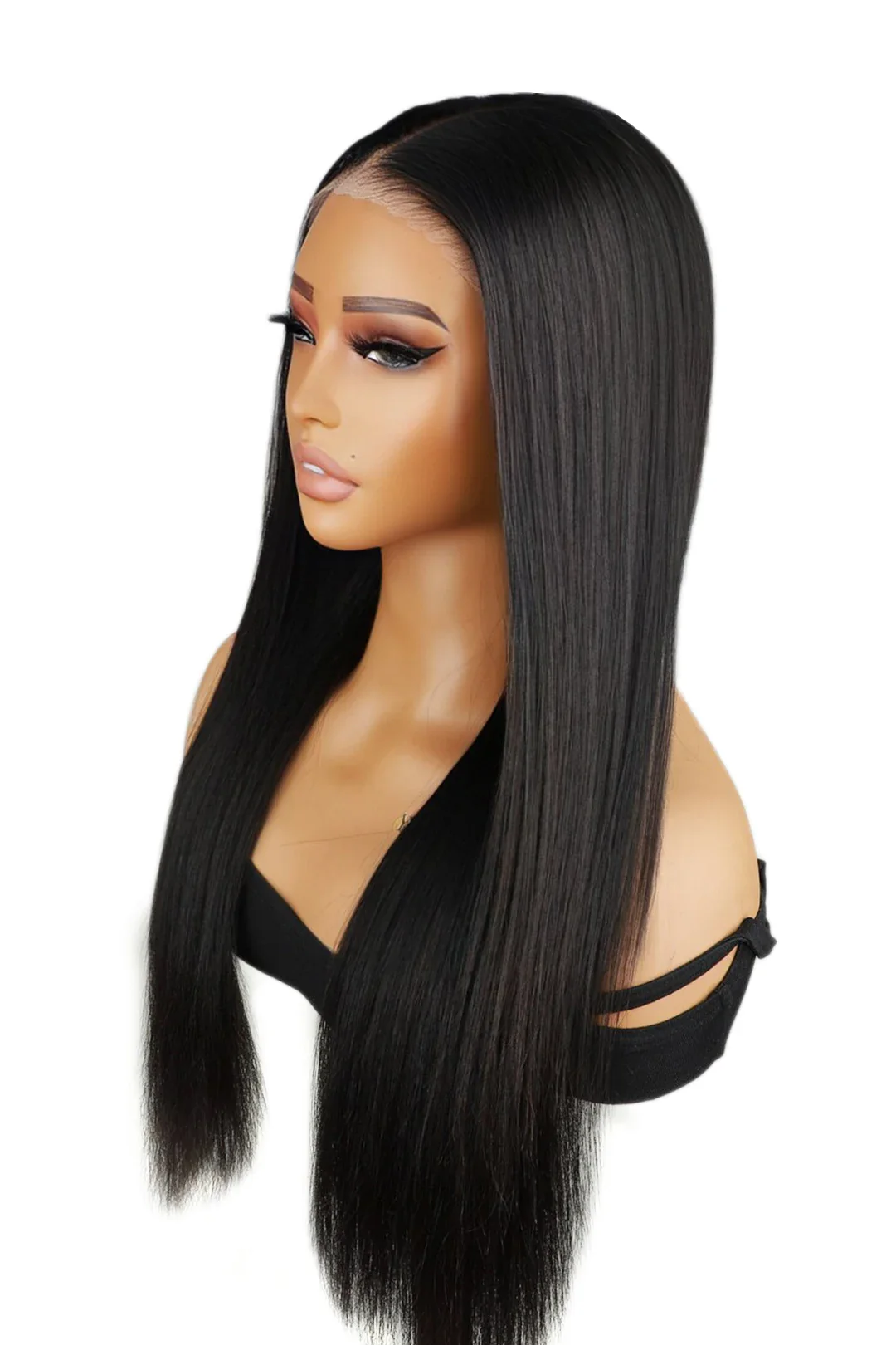 Wear and Go 6x5 Lace Frontal Wig Straight Human Hair Natural Black - Image 3