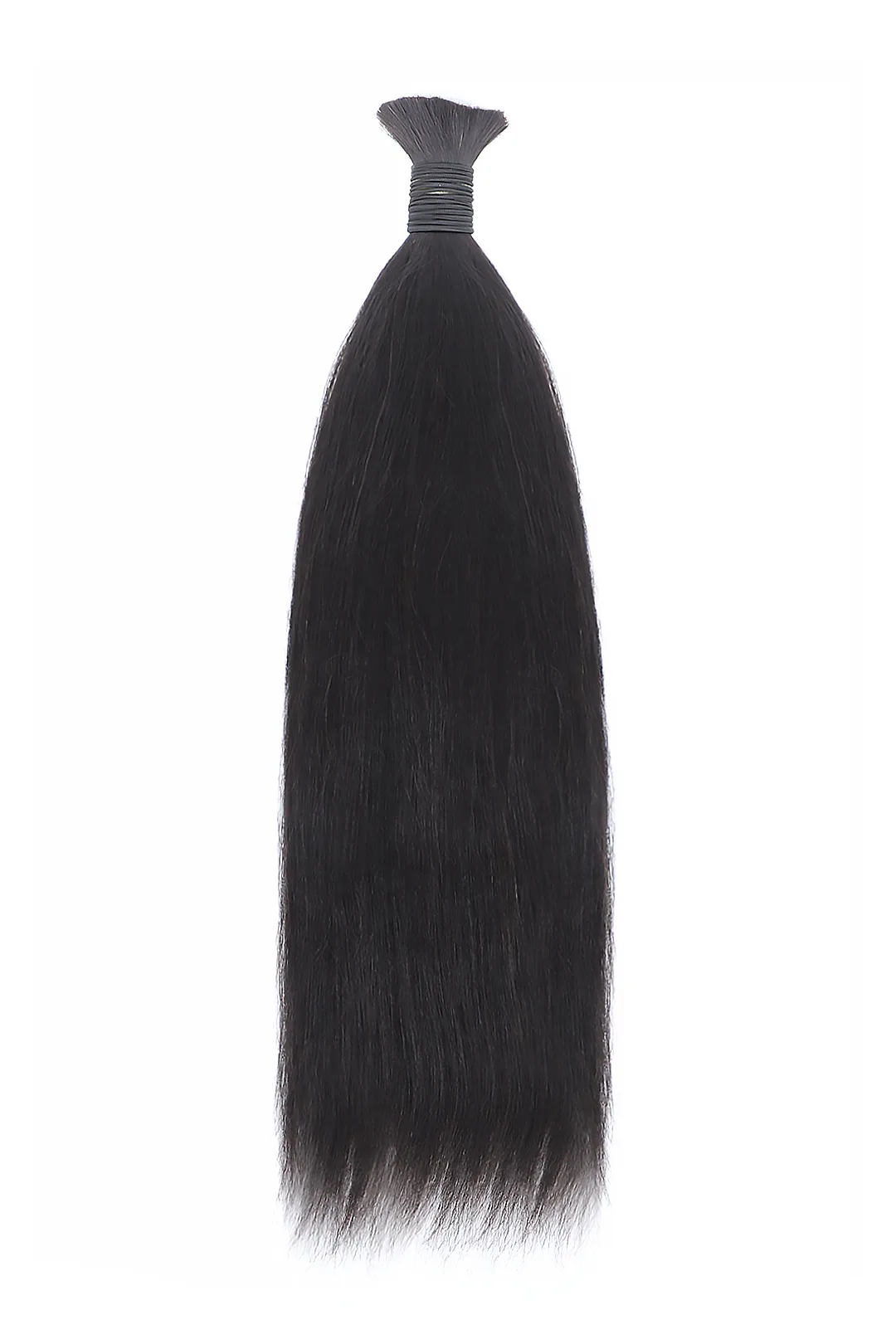 Yaki Bulk Human Hair For Braiding Natural Black BU33