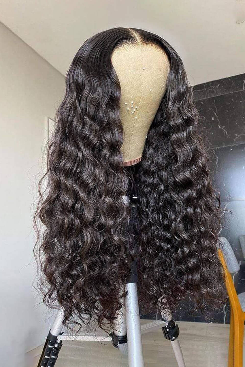 5x5 Lace Closure Wig Loose Wave Human Hair Pre-plucked Hairline - Image 3