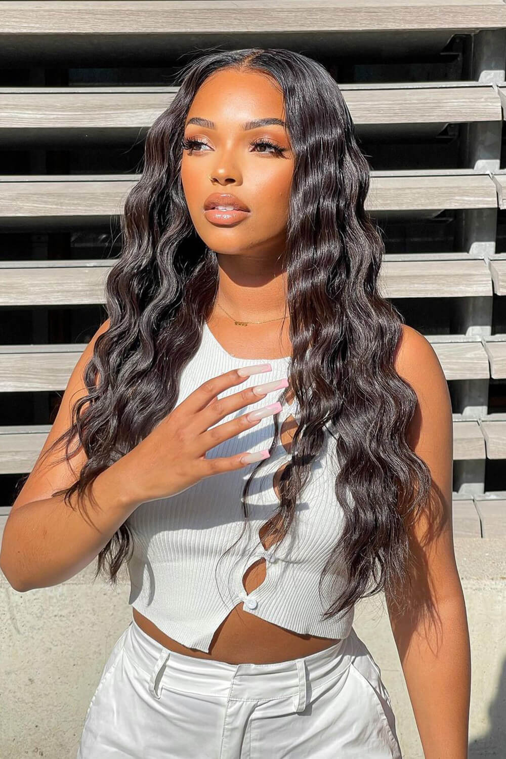 5x5 Lace Closure Wig Loose Wave Human Hair Pre-plucked Hairline - Image 4