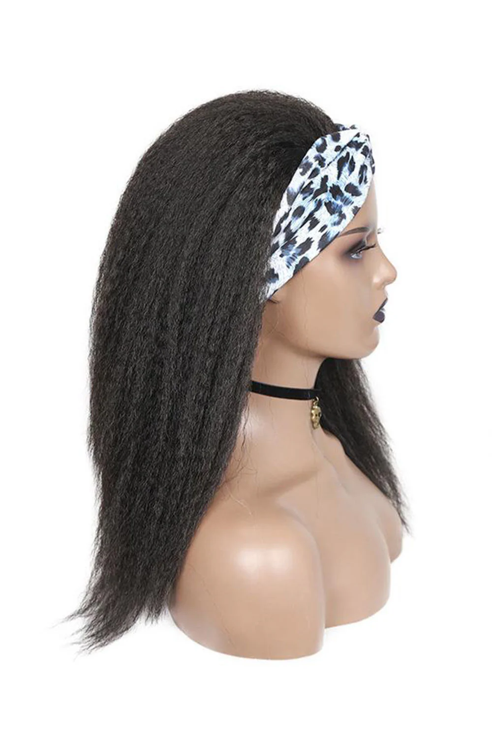 Heavy Yaki Straight Headband Wig Human Hair Styles HBW23 - Image 6