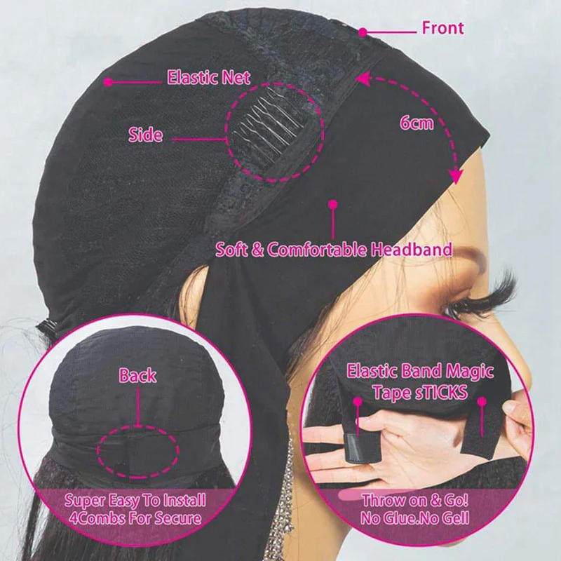 Heavy Yaki Straight Headband Wig Human Hair Styles HBW23 - Image 9