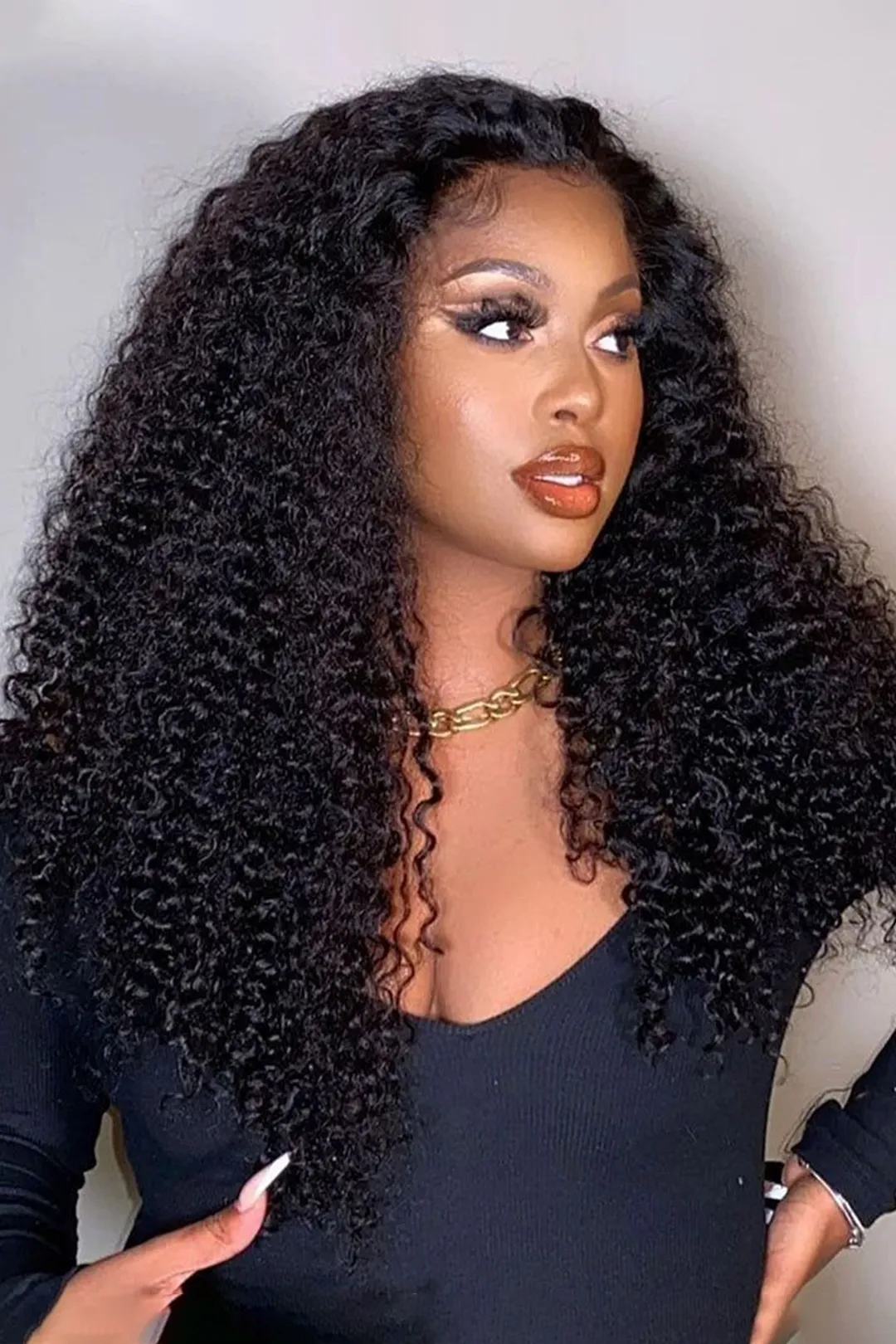 Cambodia Virgin Hair Bundles Sew in Extensions Kinky Curly - Image 2