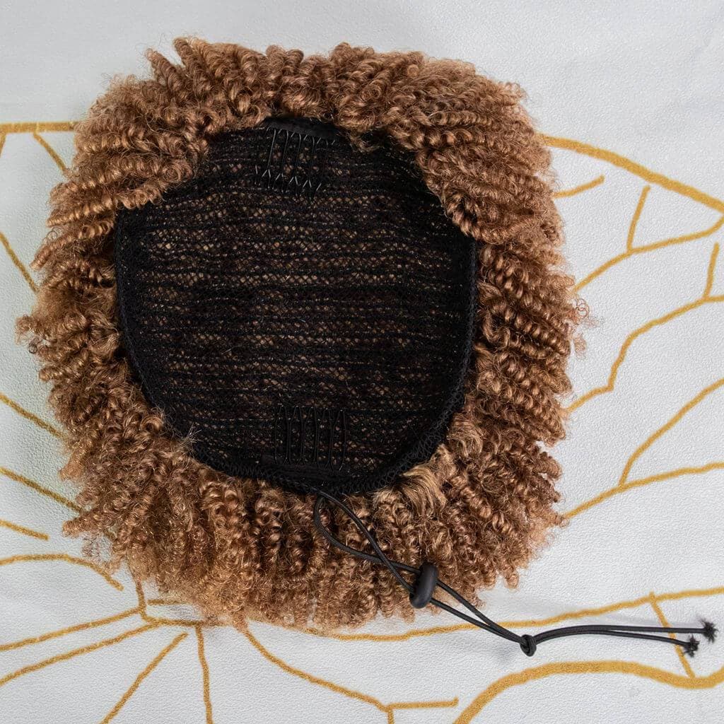 Kinky Curly 99J & Brown Drawstring Ponytail 120-150g - Image 14