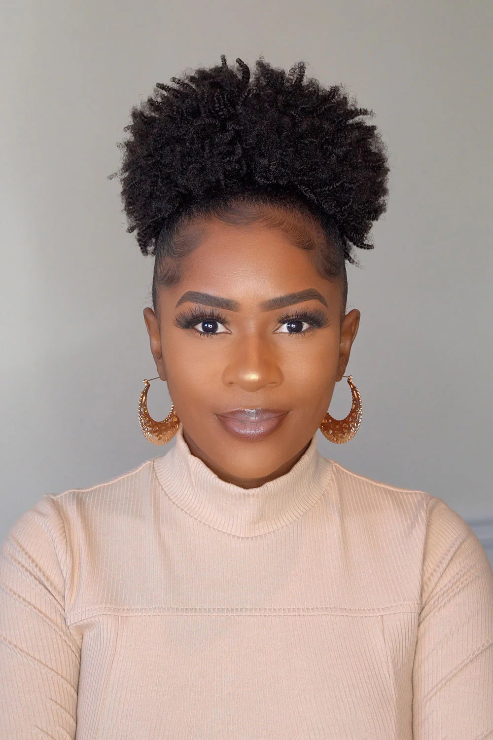 Kinky Curly 99J & Brown Drawstring Ponytail 120-150g - Image 3
