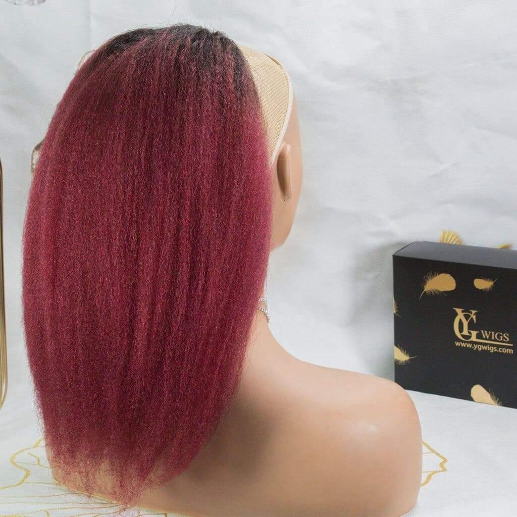 Kinky Straight Natural Mix Color Drawstring Ponytail 120-150g - Image 20