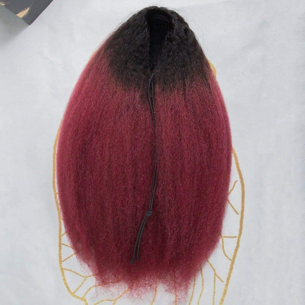 Kinky Straight Natural Mix Color Drawstring Ponytail 120-150g - Image 22