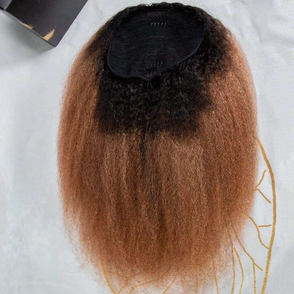 Kinky Straight Natural Mix Color Drawstring Ponytail 120-150g - Image 24
