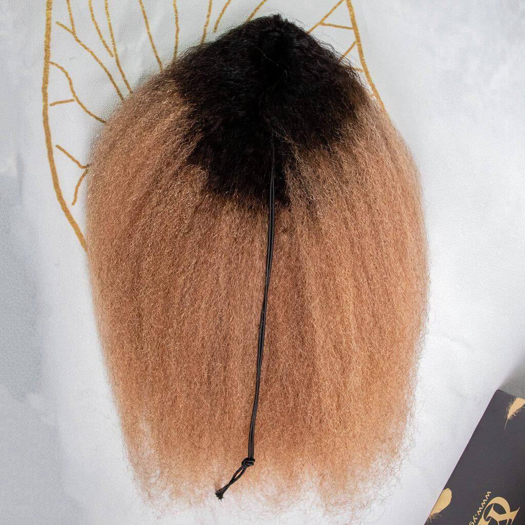 Kinky Straight Natural Mix Color Drawstring Ponytail 120-150g - Image 30