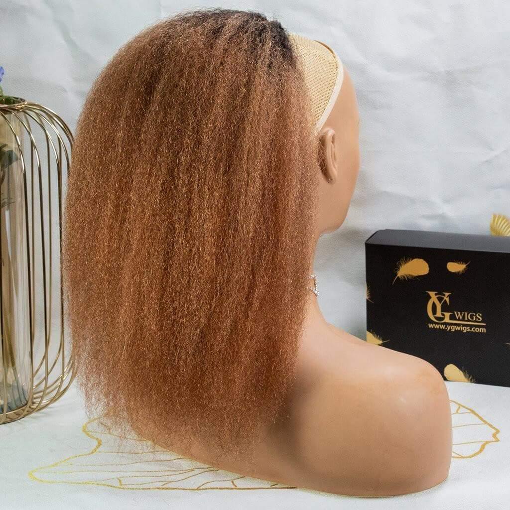 Kinky Straight Natural Mix Color Drawstring Ponytail 120-150g - Image 32