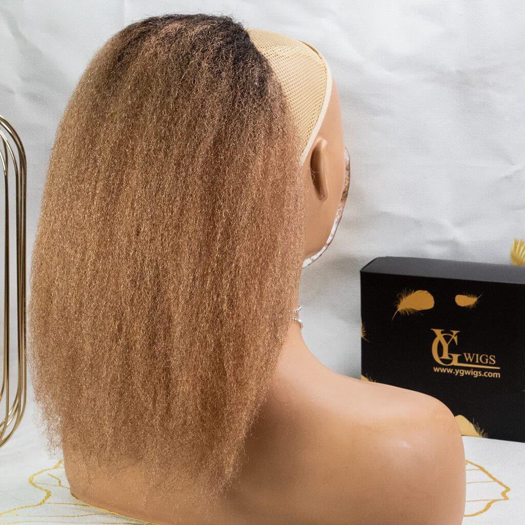 Kinky Straight Natural Mix Color Drawstring Ponytail 120-150g - Image 33