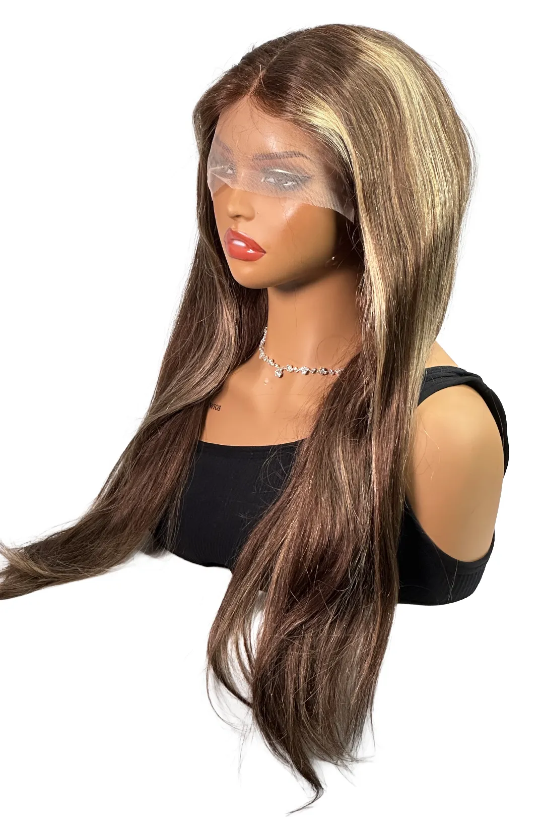Ygwigs T Part Lace Wig Highlight 27# Straight 20-22 inch - Image 2