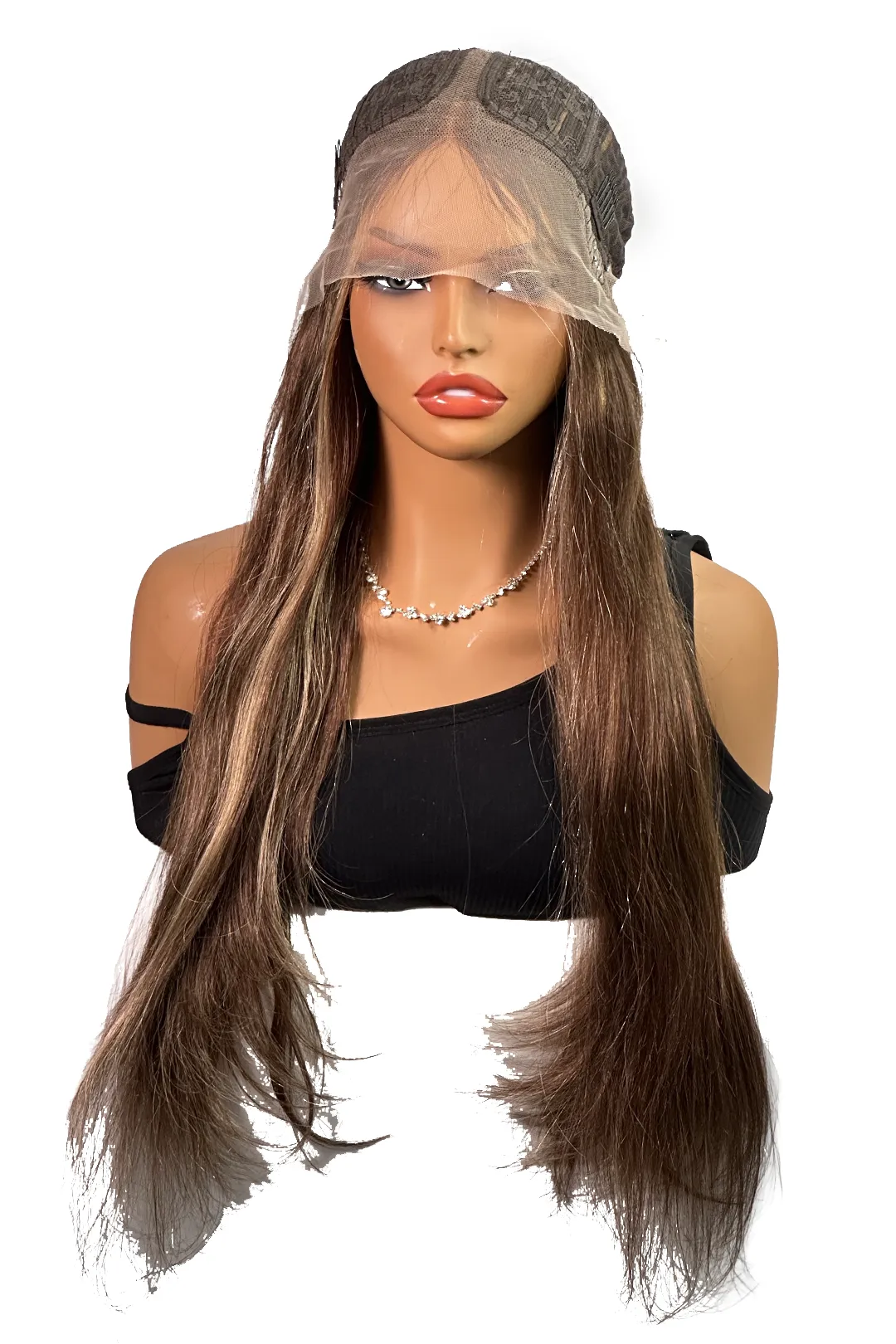 Ygwigs T Part Lace Wig Highlight 27# Straight 20-22 inch - Image 4