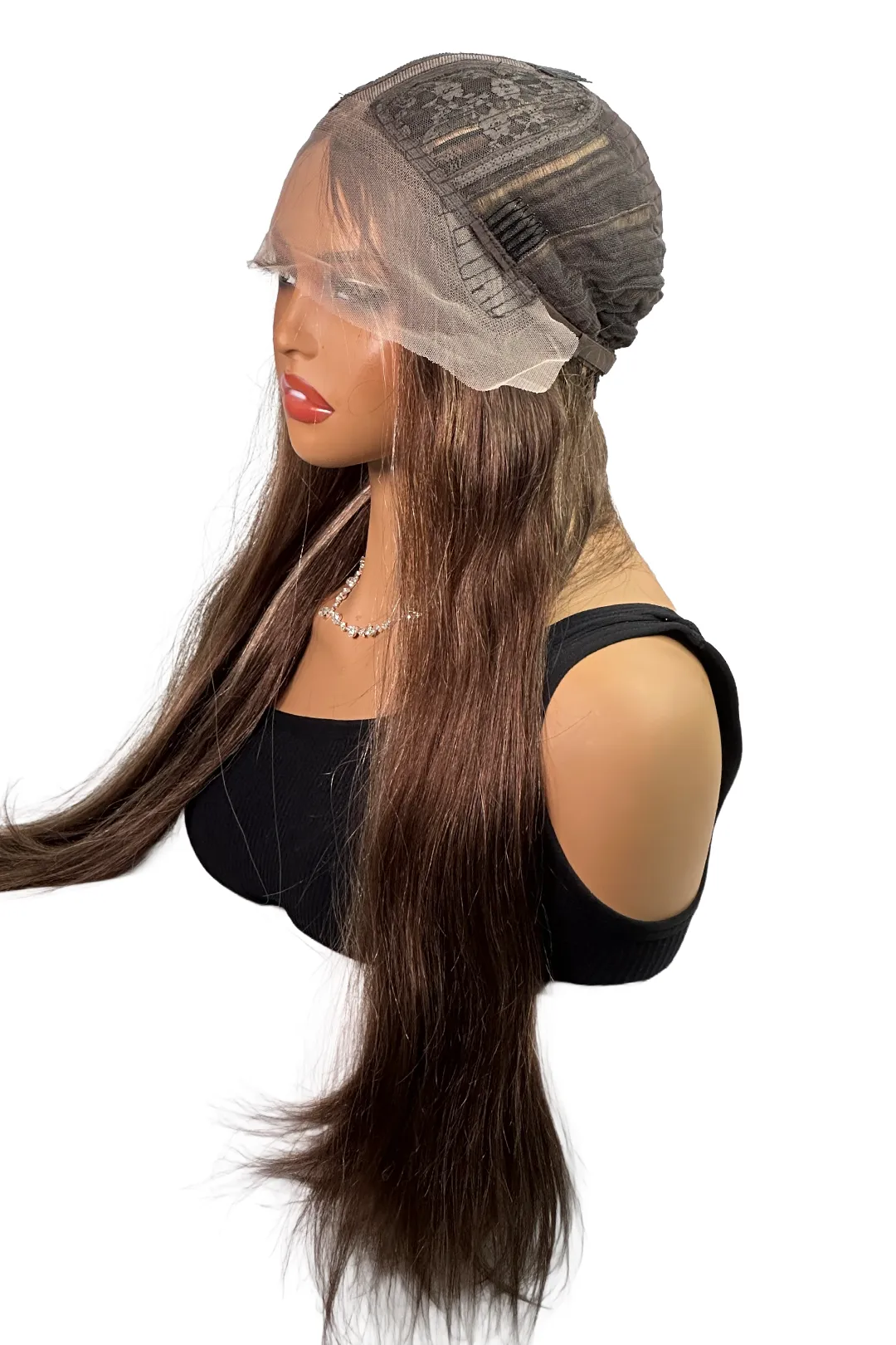 Ygwigs T Part Lace Wig Highlight 27# Straight 20-22 inch - Image 5