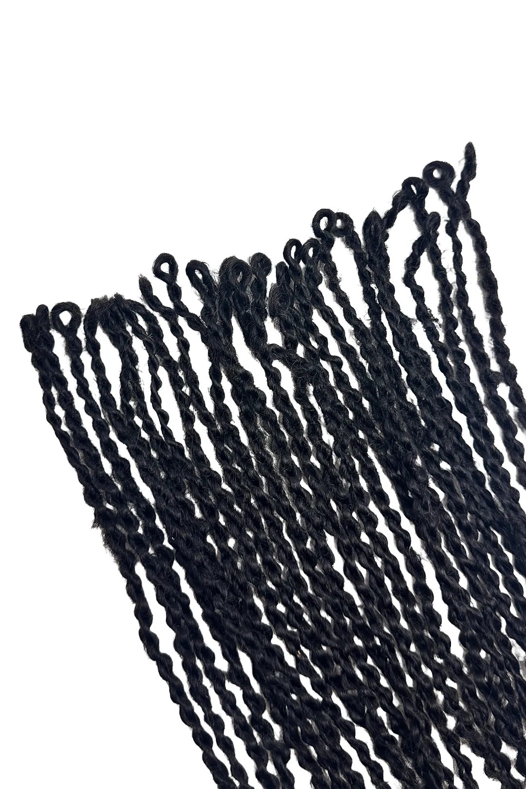 Ygwigs Twist Braided Feather Crochet Miracle Knots Human Hair Extension 10inch - Image 3